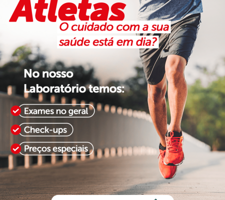 Atletas - Sua saúde está em dia?