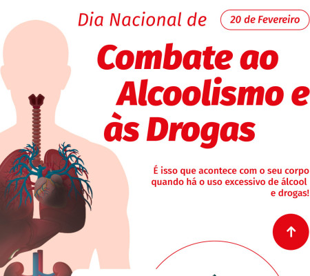 Dia Nacional de Combate ao Alcoolismo e Drogas!