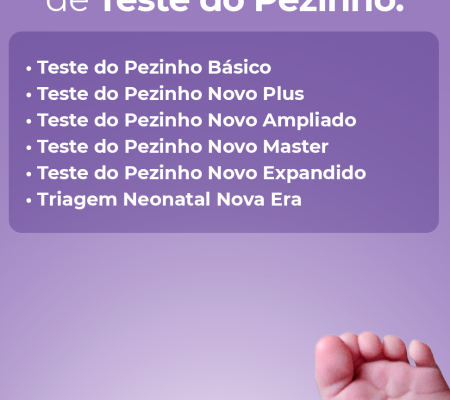 Teste do Pezinho agora investigando cerca de 400 doenças!
