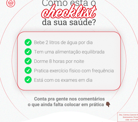Como está o Check List da sua Saúde ?
