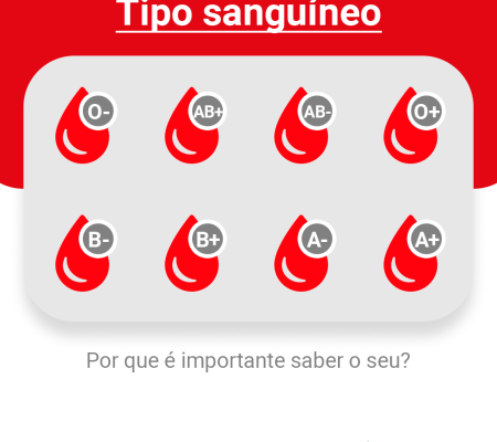 Você sabe seu tipo sanguíneo?